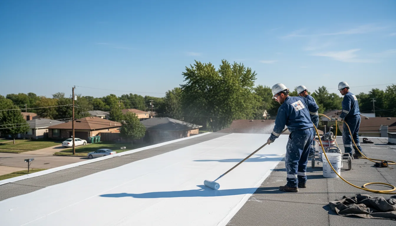 Commercial roof coating in Staunton, IN near me